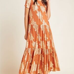 Anthropologie Jacosta Tiered Maxi Dress Small NWT Slight Flaw